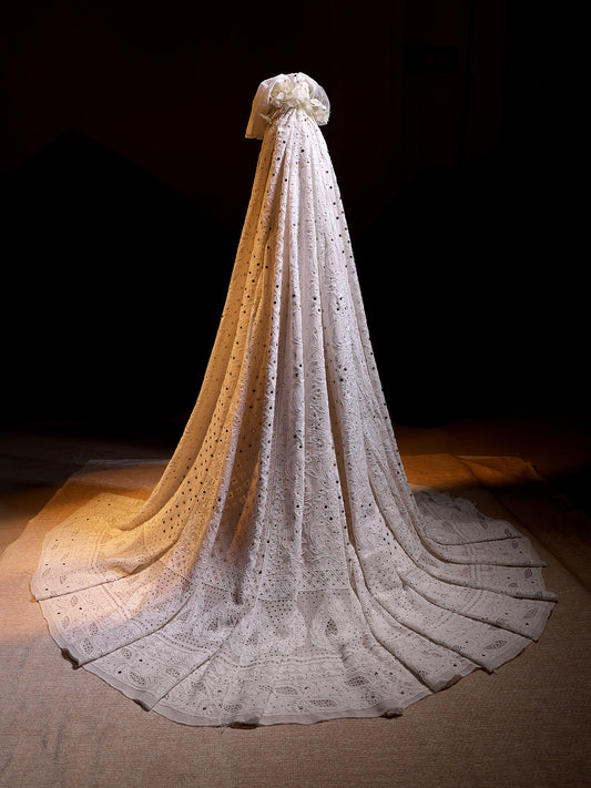Viscose Chikankari & Mukaish Work Lehenga Set – Off White