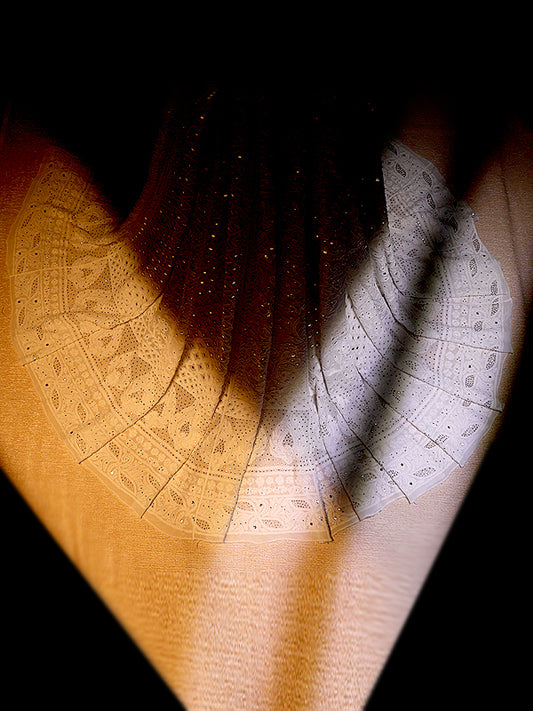 Viscose Chikankari & Mukaish Work Lehenga Set – Off White